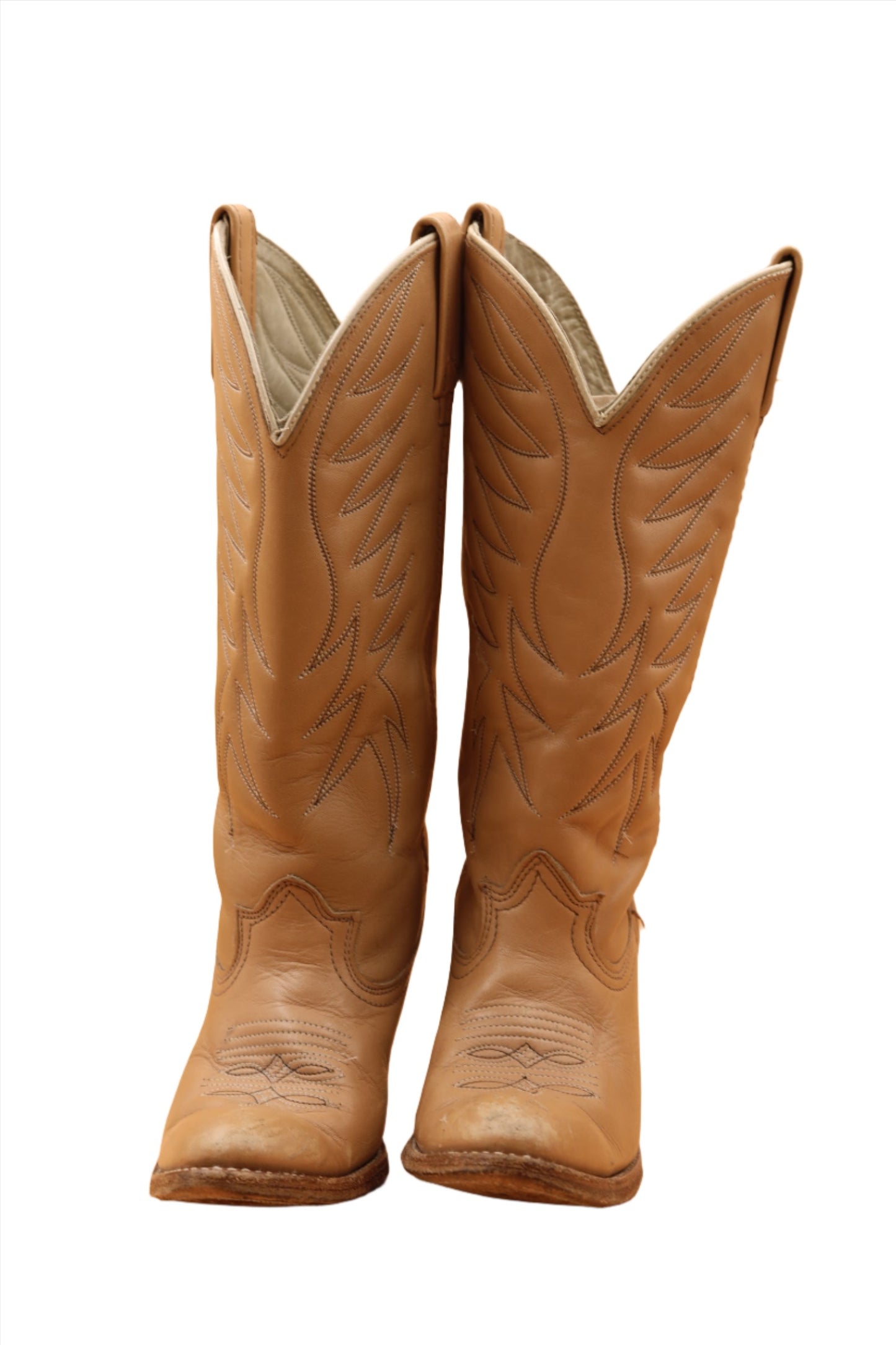 Dingo, Cowgirl Boots Tan Leather US 6.5 1980s