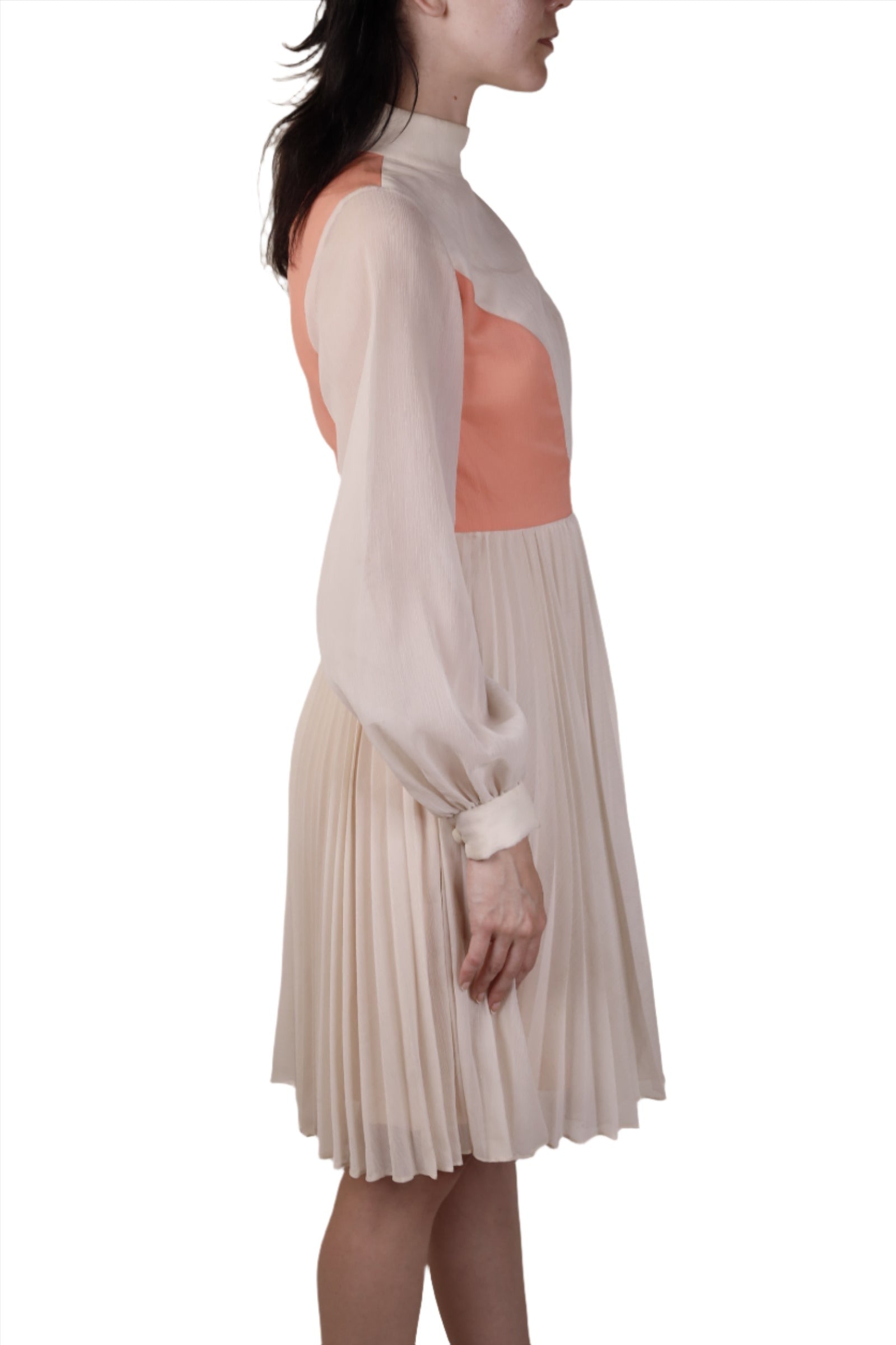 cream pleated chiffon dress Cream Pleated Chiffon Skirt