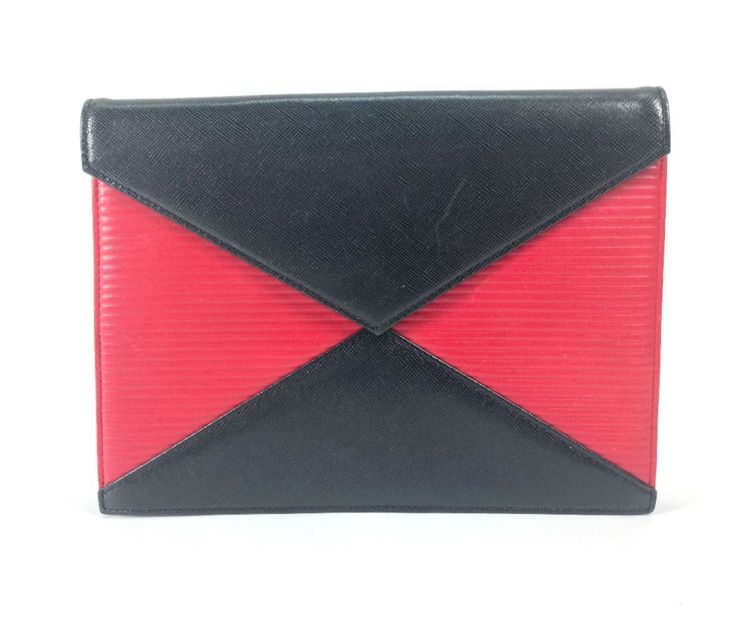 Yves Saint Laurent, Red & Black Clutch 1980s