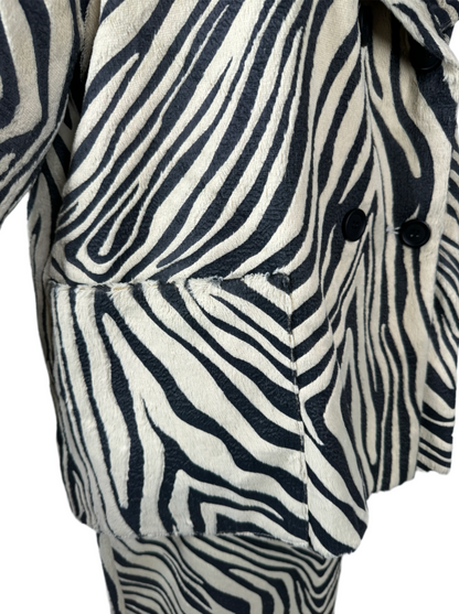 Martino Midali Zebra Skirt Set 1990s