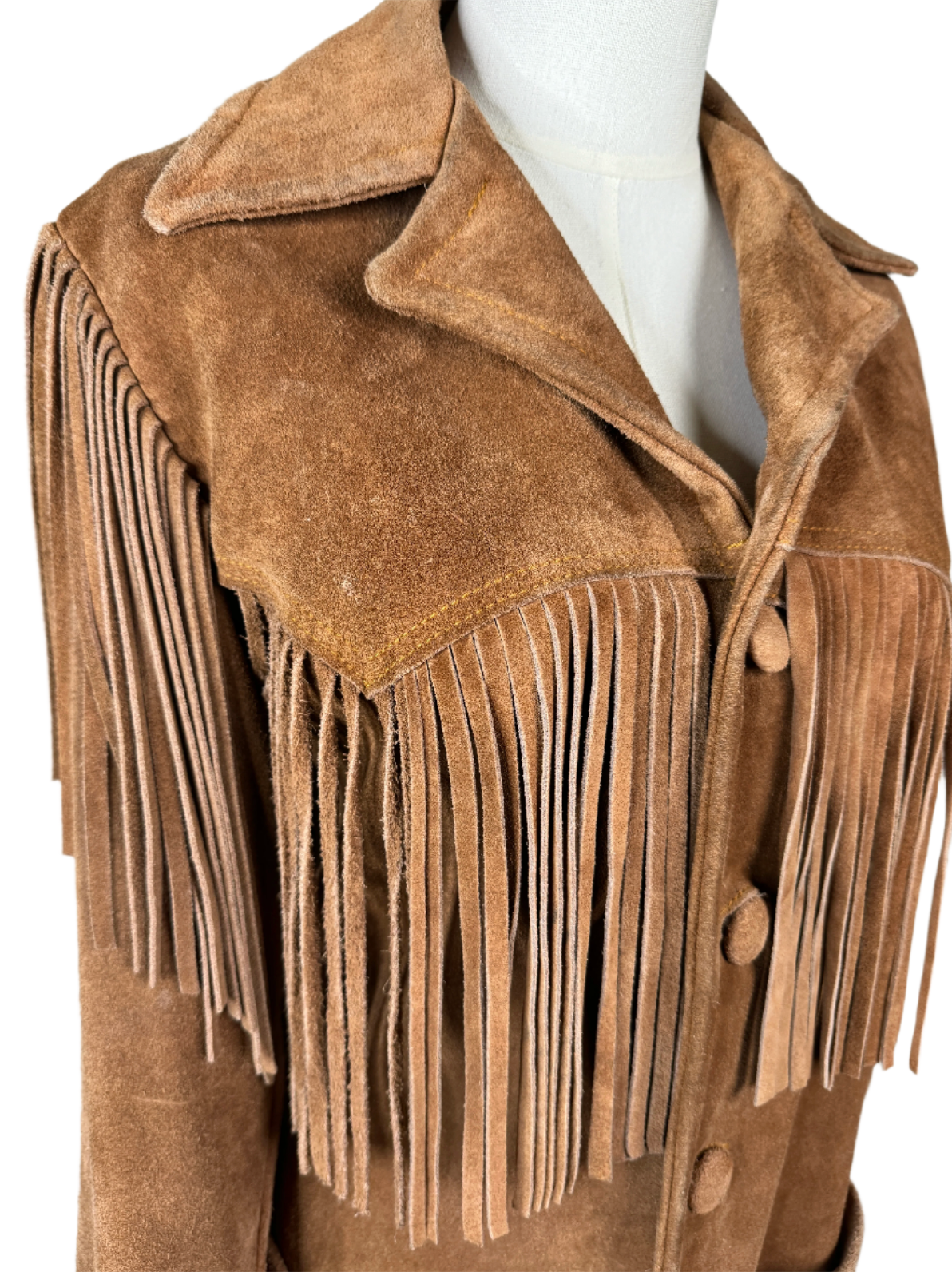 Brown Suede Fringed Jacket 1970s