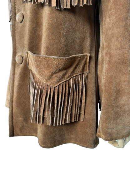 Brown Suede Fringed Jacket 1970s